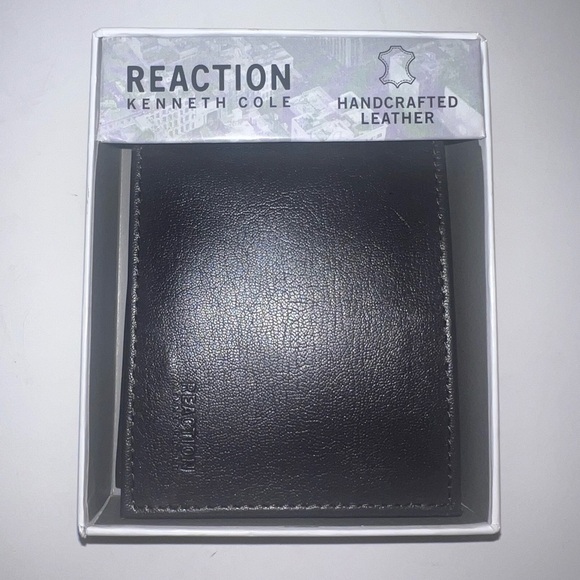 New Kenneth Cole Reaction Brown Leather Wallet - Picture 1 of 3